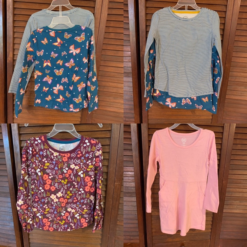 Wonder Nation Long Sleeve and Dress Bundle XS 4/5